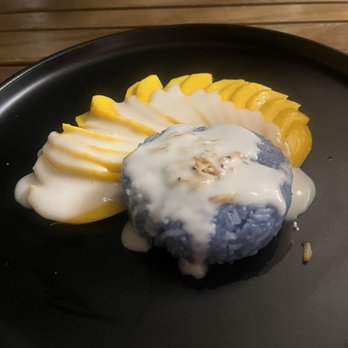 Hanuman Thai Eatery - Mango w sticky rice - Thai Near Me - Costa Mesa, California Hanuman Thai Eatery - Mango w sticky rice - Thai Near Me - Costa Mesa, California