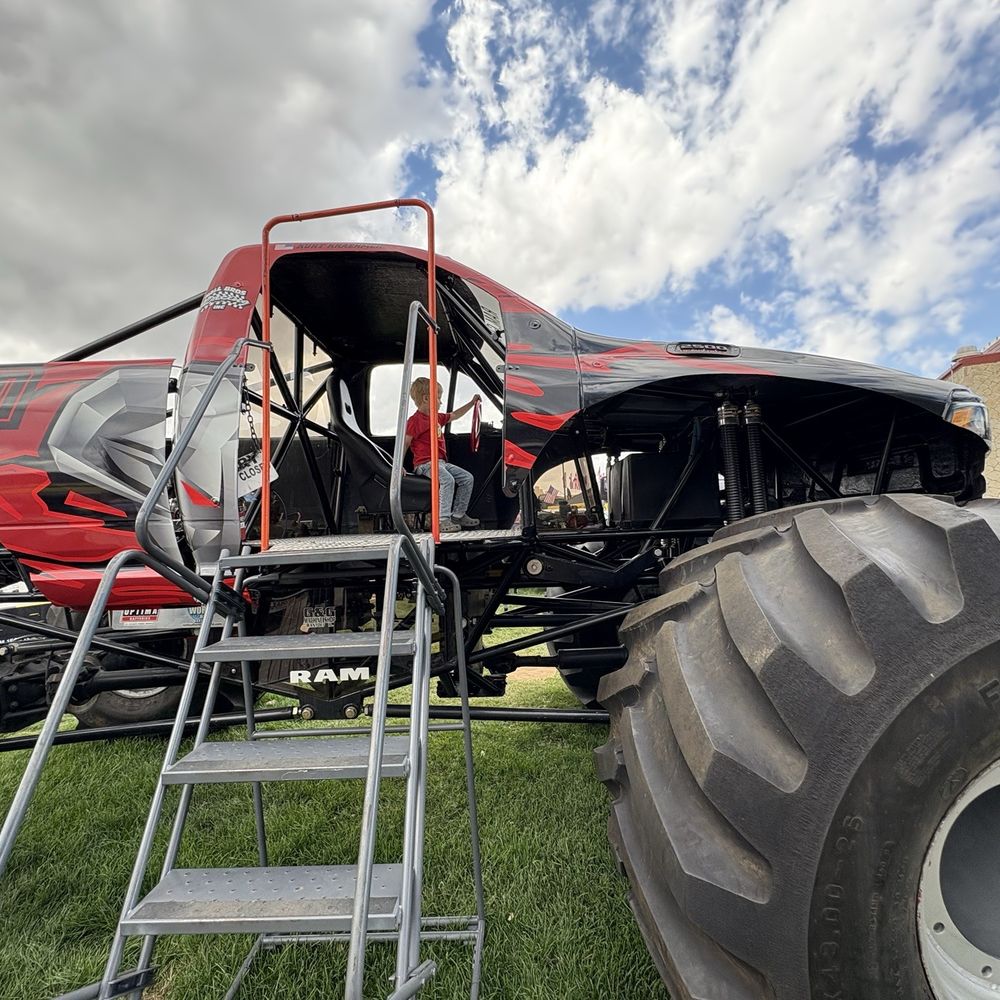 Colorado State Fair & Exposition - Sitting in a monster truck - Festivals Near Me - Pueblo, Colorado