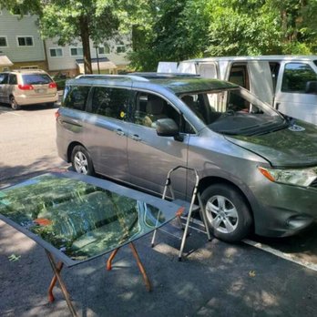 The Auto Glass Guys - Nossan Quest Windshield Replacement in Progress - Windshield Installation & Repair Near Me - Woodbridge, Virginia The Auto Glass Guys - Nossan Quest Windshield Replacement in Progress - Windshield Installation & Repair Near Me - Woodbridge, Virginia
