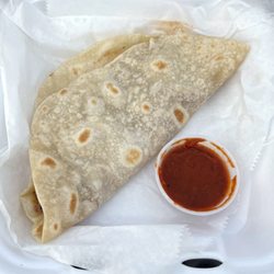 "The Best Ground Beef Soft Taco" with Medium Salsa