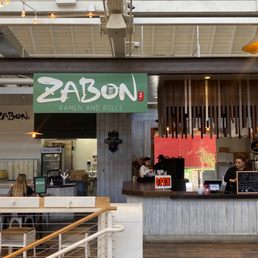 Exterior outside entrance of Zabon Ramen & Rolls - Zabon Ramen & Rolls at Anaheim Packing District. - Anaheim, California Exterior outside entrance of Zabon Ramen & Rolls - Zabon Ramen & Rolls at Anaheim Packing District. - Anaheim, California