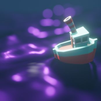 Digital Monkey School - Blender project "Toy boat" - Art Schools Near Me - Belmont, California