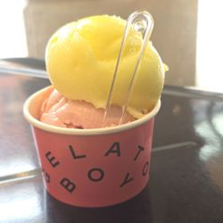 Gelato Boy - Limoncello sorbet & summer strawberry