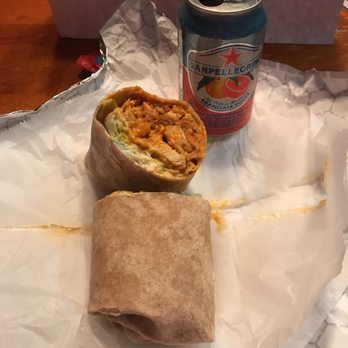 Grosso's La Strada - Buffalo Chicken Wrap (w/ cheddar ranch & lettuce) and a Blood Orange Sanpellegrino. Amazing! - Italian Near Me - Midland Park, New Jersey Grosso's La Strada - Buffalo Chicken Wrap (w/ cheddar ranch & lettuce) and a Blood Orange Sanpellegrino. Amazing! - Italian Near Me - Midland Park, New Jersey