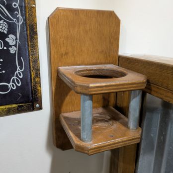 Dry Falls Brewing - Beer holder in the men's room at Dry Falls Brewing, Hendersonville - Breweries Near Me - Hendersonville, North Carolina Dry Falls Brewing - Beer holder in the men's room at Dry Falls Brewing, Hendersonville - Breweries Near Me - Hendersonville, North Carolina