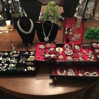 Lemon Grove Antique Mall - Great collection of vintage/antique rhinestone jewelry, micro-mosaic brooches and fabulous array of clip on earrings. Located in Case #6. - Antiques Near Me - Lemon Grove, California Lemon Grove Antique Mall - Great collection of vintage/antique rhinestone jewelry, micro-mosaic brooches and fabulous array of clip on earrings. Located in Case #6. - Antiques Near Me - Lemon Grove, California