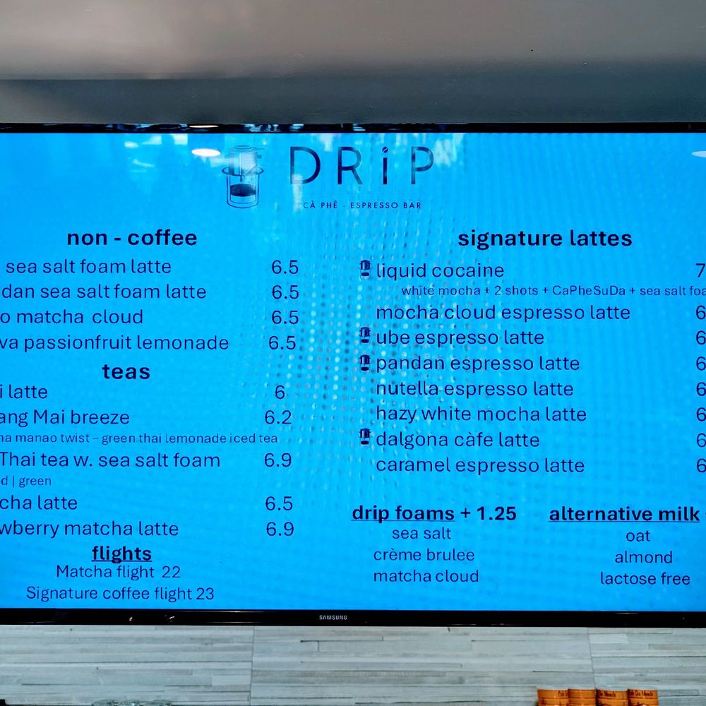 DRiP Cà Phê - Menu - Coffee & Tea Near Me - Annandale, Virginia DRiP Cà Phê - Menu - Coffee & Tea Near Me - Annandale, Virginia