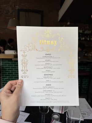 Menu photo 8 Titusz Pittsburgh, PA
