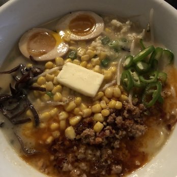 Michi Ramen - Sapporo ramen with spicy ground pork, fresh chilies and ajitama (boiled egg) - Ramen Near Me - Austin, Texas Michi Ramen - Sapporo ramen with spicy ground pork, fresh chilies and ajitama (boiled egg) - Ramen Near Me - Austin, Texas