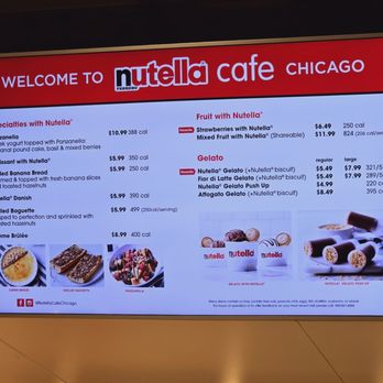 Nutella Cafe - Desserts Near Me - Chicago, Illinois Nutella Cafe - Desserts Near Me - Chicago, Illinois