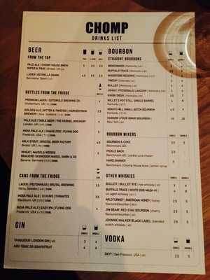 Menu photo 2 Chomp Bristol, BST