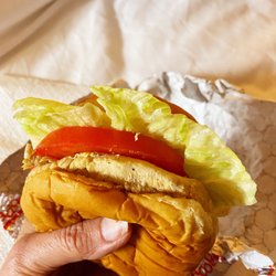 Zacadoos Grille - Grilled Chicken Sandwich with Lettuce & Tomato (2 chicken tenders) --tasty!