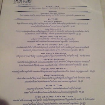 Starlite Majesty - Menu from 2/28/2015 - Boating Near Me - Clearwater Beach, Florida Starlite Majesty - Menu from 2/28/2015 - Boating Near Me - Clearwater Beach, Florida