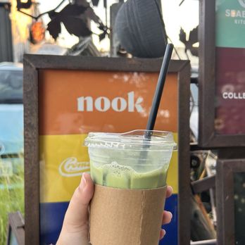 Nook Coffee Bar - Strawberry Matcha - Coffee & Tea Near Me - Costa Mesa, California Nook Coffee Bar - Strawberry Matcha - Coffee & Tea Near Me - Costa Mesa, California