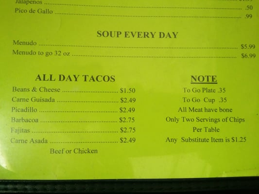 Menu photo 4 Emmy Mexican Restaurant Stockdale, TX Menu photo 4 Emmy Mexican Restaurant Stockdale, TX