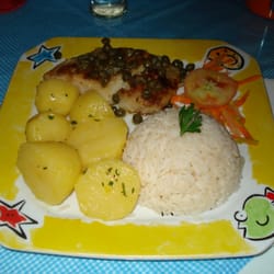 Barcaxeira Porto de Galinhas - Filé de Peixe com molho de alcaparras na manteiga