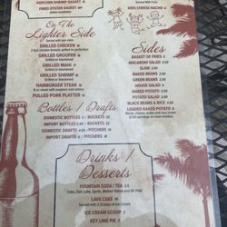 Lakeview Marina & Marker 2 Grille - Menu