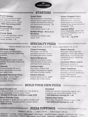 Menu photo 5 Mario's Pizza Galveston, TX Menu photo 5 Mario's Pizza Galveston, TX