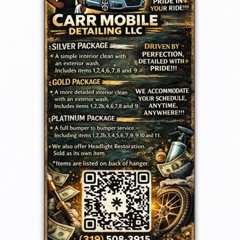 Carr Mobile Detailing - Types of packages offered - Auto Detailing Near Me - Naples, Florida Carr Mobile Detailing - Types of packages offered - Auto Detailing Near Me - Naples, Florida