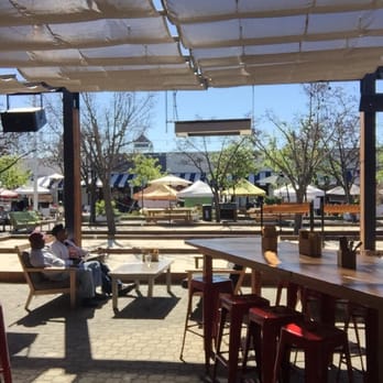Plank - The beer garden with bocce ball in background. - Bowling Near Me - Oakland, California Plank - The beer garden with bocce ball in background. - Bowling Near Me - Oakland, California