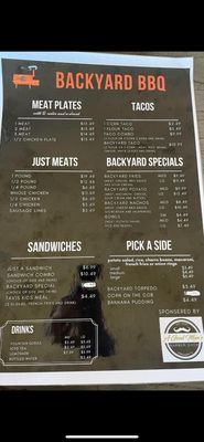 Menu photo 3 Backyard BBQ Harlingen, TX