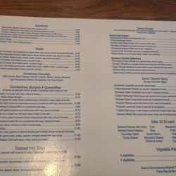 Stuart Family Restaurant - Don't of menu