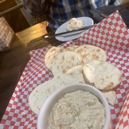 Crab dip With lavash crackers Crab dip With lavash crackers