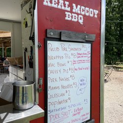 The Real McCoy BBQ - Menu 6-11-22