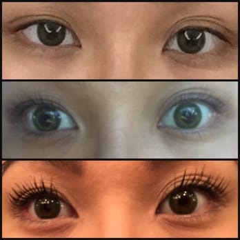 BeautiGoddess Studio - Top: before perm, Middle: after, without makeup or mascara (aren't my lashes sooo thin?!), Bottom: after, with drugstore mascara :) - Eyelash Service Near Me - Honolulu, Hawaii BeautiGoddess Studio - Top: before perm, Middle: after, without makeup or mascara (aren't my lashes sooo thin?!), Bottom: after, with drugstore mascara :) - Eyelash Service Near Me - Honolulu, Hawaii