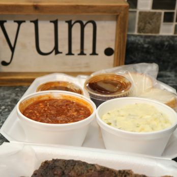 Oh'Mazing Potatoes and Que - side of beans and potato salad - Barbeque Near Me - Spring, Texas