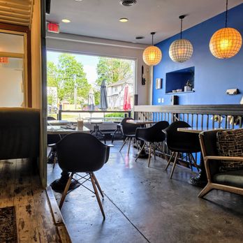 Prufrock Coffee - Seating Area at Prufrock Indianapolis - Coffee & Tea Near Me - Indianapolis, Indiana