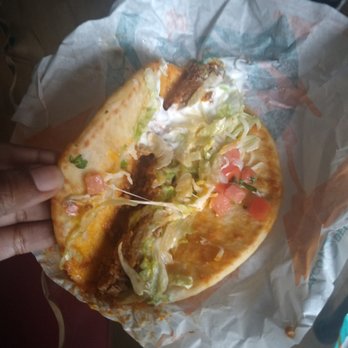 Taco Bell - Beef chalupa. Tomato shortage? - Tacos Near Me - Crete, Illinois Taco Bell - Beef chalupa. Tomato shortage? - Tacos Near Me - Crete, Illinois