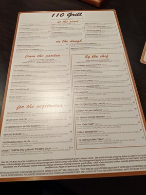 Menu photo 8 110 Grill Canton Canton, CT