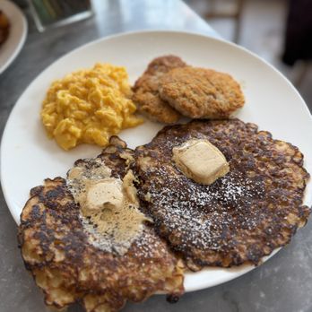 Breakfast by Salt’s Cure - 2x2x2 (~$18): with OG Oatmeal Griddle Cakes & Chicken Sausage Patties - Breakfast & Brunch Near Me - New York, New York