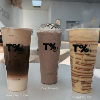 T% Coffee + Tea - Rocklin - Vietnamese Coffee, Oreo Smoothie & Thai Milk Tea (with Puff) - Bubble Tea Near Me - Rocklin, California T% Coffee + Tea - Rocklin - Vietnamese Coffee, Oreo Smoothie & Thai Milk Tea (with Puff) - Bubble Tea Near Me - Rocklin, California