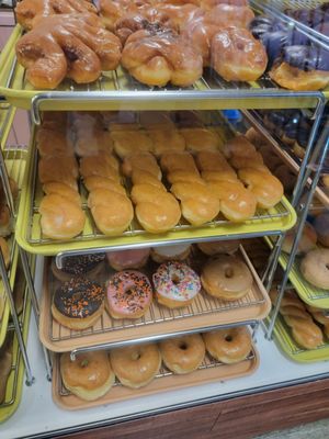 Rose Donuts And Ice Cream by null