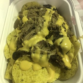Big John's Texas BBQ - Pulled pork nachos - very good - Barbeque Near Me - Page, Arizona Big John's Texas BBQ - Pulled pork nachos - very good - Barbeque Near Me - Page, Arizona