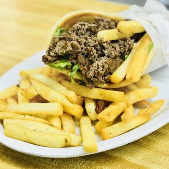 Baba's Original New York System - Steak Souvlaki wrap and fries - Hot Dogs Near Me - Providence, Rhode Island Baba's Original New York System - Steak Souvlaki wrap and fries - Hot Dogs Near Me - Providence, Rhode Island