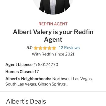 Redfin - Las Vegas - Albert Valery - Real Estate Services Near Me - Las Vegas, Nevada