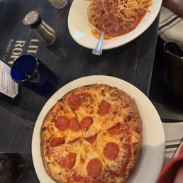 Pizza and bolognese Pizza and bolognese