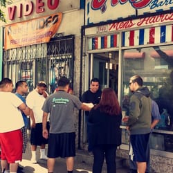 Alex's Barber Shop - Line to get a cut by the famous Alex!!!