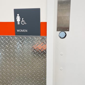 Public Storage - Women's bathroom in the back entrance -- literally no lock..just a huge peep hole. - Self Storage Near Me - Eagan, Minnesota