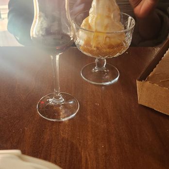 Marzano - Soft serve with Carmel sauce - Italian Near Me - Oakland, California Marzano - Soft serve with Carmel sauce - Italian Near Me - Oakland, California