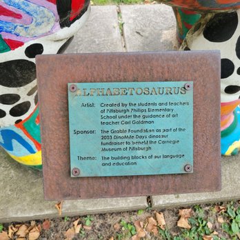 Alphabetosaurus - Signage - Public Art Near Me - Pittsburgh, Pennsylvania Alphabetosaurus - Signage - Public Art Near Me - Pittsburgh, Pennsylvania
