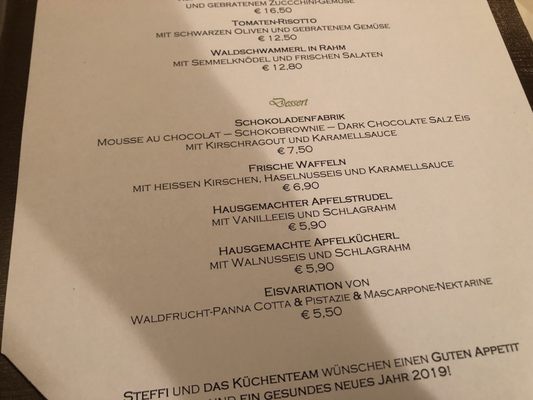 Menu photo 1 Wirt z' Engelsberg Engelsberg, BY