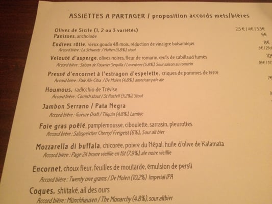 Menu photo 7 La Fine Mousse Restaurant Paris, 75