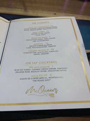 Menu photo 1 McQueens Social Lounge Orlando, FL Menu photo 1 McQueens Social Lounge Orlando, FL