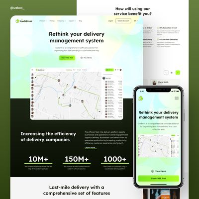 WebXd - Last-Mile Delivery Management Software's Website Design Solution - La Jolla, CA