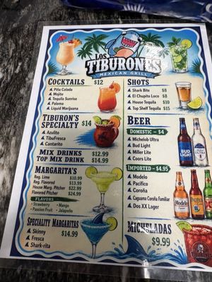 Menu photo 2 Los Tiburones Monroe, NC
