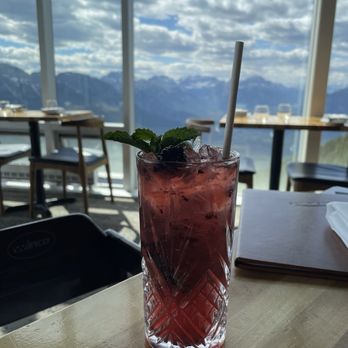 Sky Bistro - Berry mocktail - Canadian (New) Near Me - Banff, Alberta Sky Bistro - Berry mocktail - Canadian (New) Near Me - Banff, Alberta